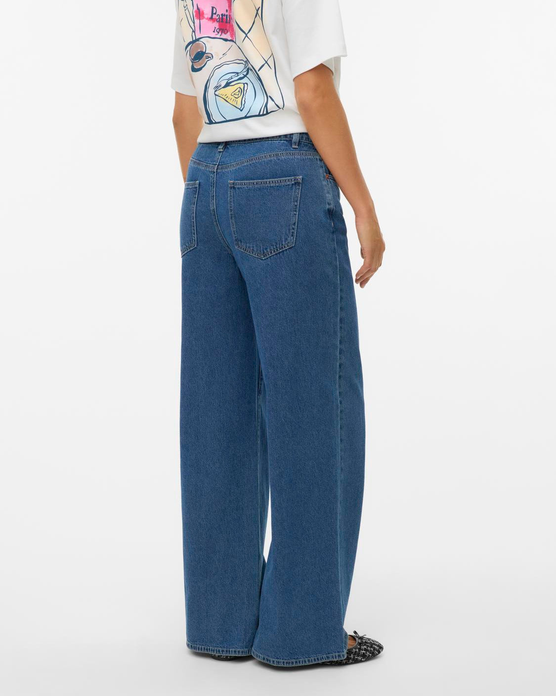 VMREMY MID RISE WIDE JEANS